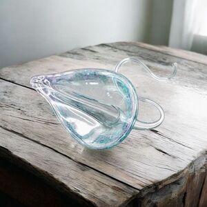 Hand-blown Glass Art Sculpture Decor, Bud Vase, Air Plant Holder